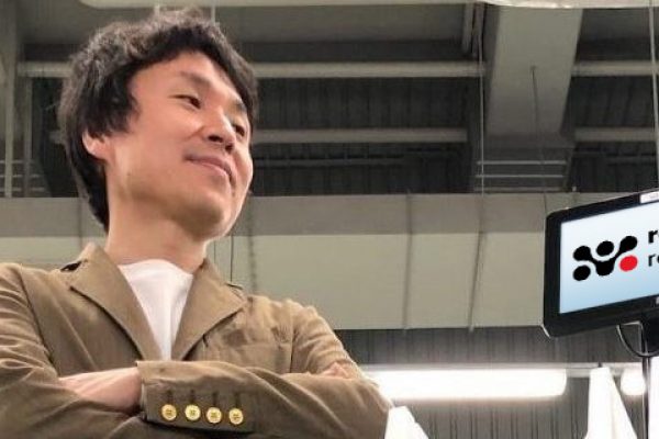 Taka Kobori with PA-AMR (Pick Assist Autonomous Mobile Robot)