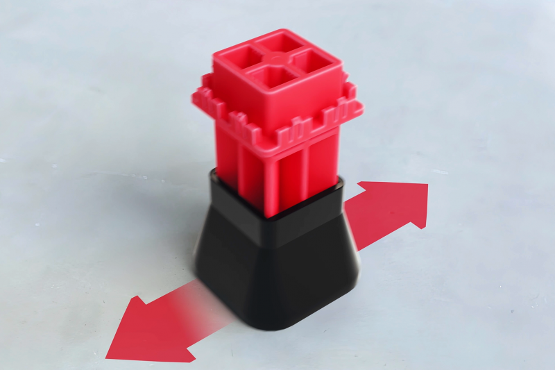 Anchorless base block for Rapyuta ASRS